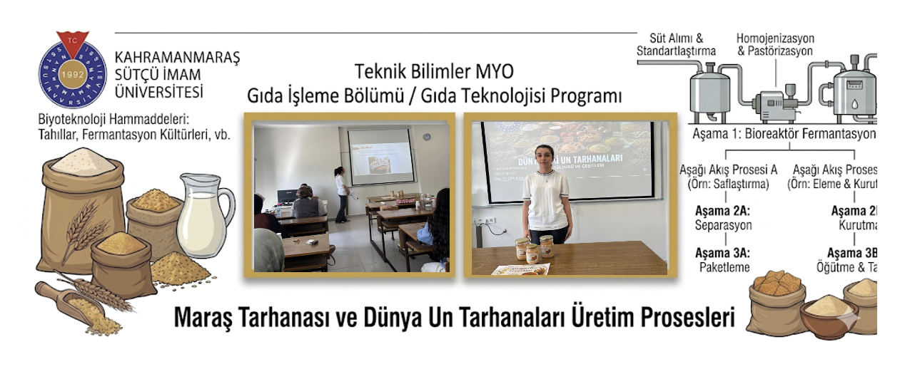Biyoteknoloji Günleri- Maraş Tarhanası ve Dünya Un Tarhanası Üretim Prosesleri